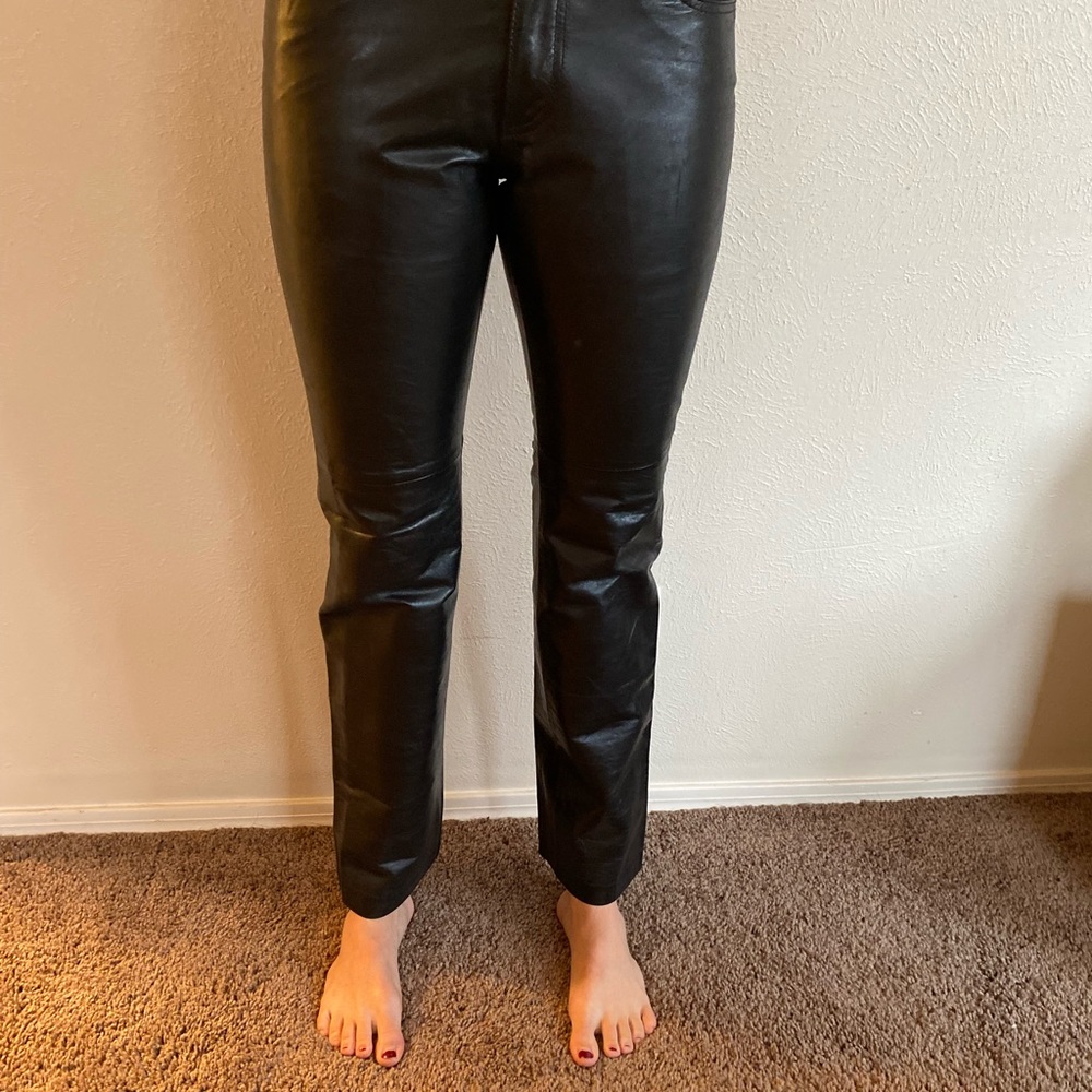 Leather Gap pants